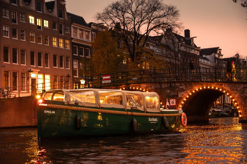 Amsterdam Evening (Sunset) Canal Cruise w/ optional drinks Cruise with Unlimited drinks (Self Service)