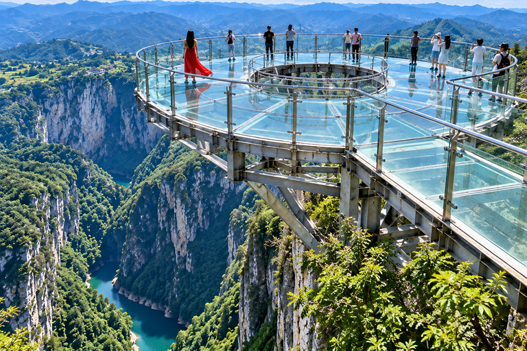 Chongqing: Yunyang Longgang Tickets & Adventure Rides Yunyang Longgang: Admission + Sightseeing Shuttle