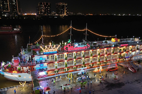 Saigon River: Dinner Cruise with City Lights & Live Music Dinner Cruise Ticket (No Transfer)