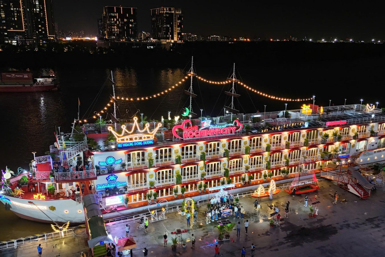 Saigon River: Dinner Cruise with City Lights & Live Music Dinner Cruise Ticket (No Transfer)