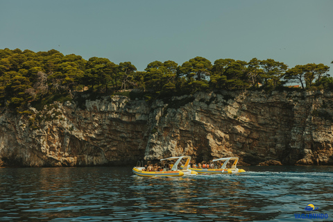 Dubrovnik: Blå grottans eftermiddagstur med motorbåt och dryck