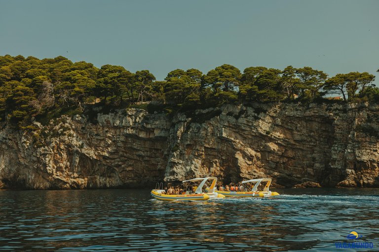 Dubrovnik: Blå grottans eftermiddagstur med motorbåt och dryck