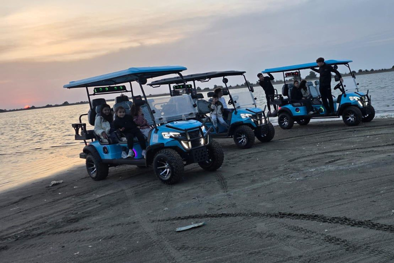 Durres/Golem: Lagoon Sunset 4x4 Tour & Wine Tasting