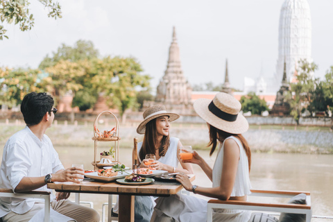 From Bangkok: Ayutthaya Temples & Gallery Boathouse Tour Ayuthaya Combi of Café, Temples & Gallery Boathouse Tour