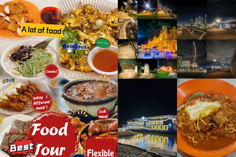 Penang: Authentic Local Food Tour with Scenic Walk