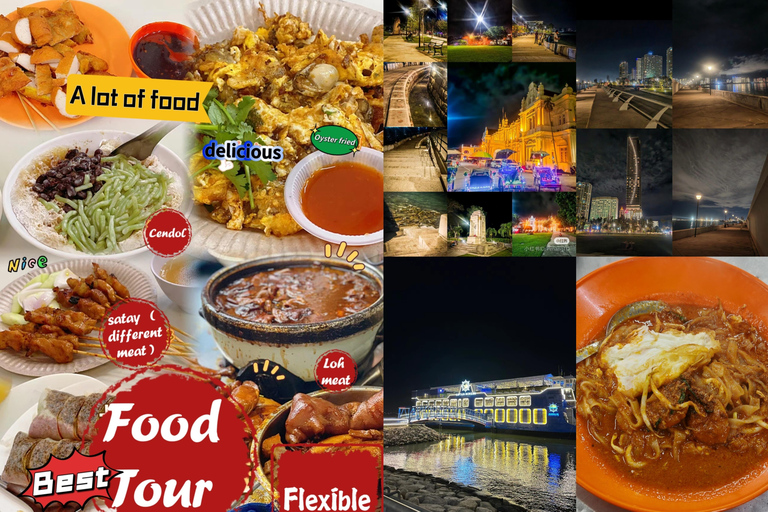 Penang: Authentic Local Food Tour with Scenic Walk