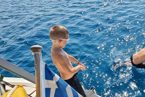 Rhodes Private Luxury Day Cruise Lunch, Coctails, Champagne
