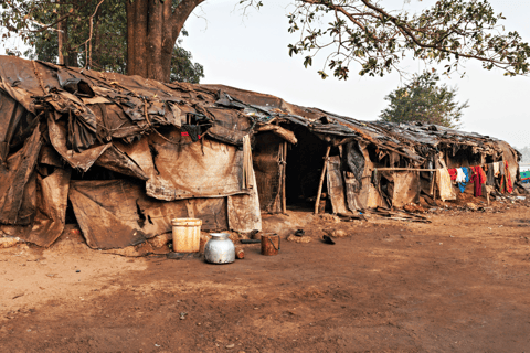 Rundtur i slummen i Old Delhi