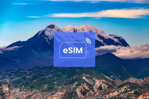 La Paz: Boliwia – plan mobilnej transmisji danych eSIM w roamingu10 GB/ 30 dni: 18 krajów Ameryki Południowej