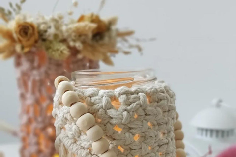 Leipzig: Macrame Candle Holder Workshop with Personalisation