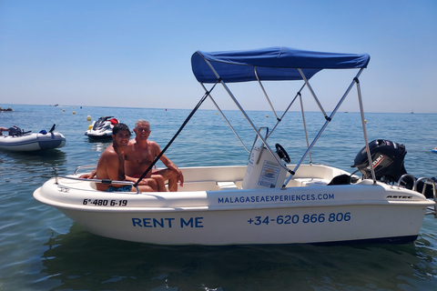 Boat without license for rent in Málaga Capital, Playa del Palo Boat Rental Without license 2 hours