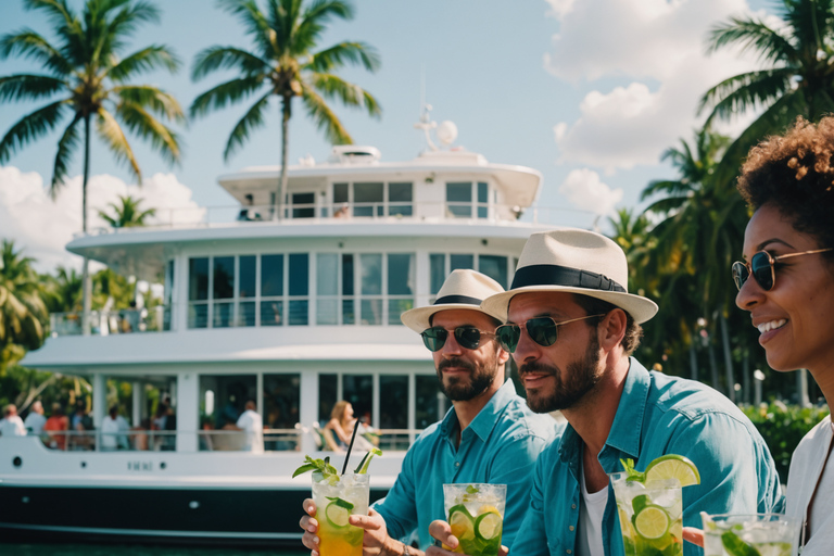 Båtutflykt i Miami Millionaire Homes båttur med Mojito Bar ombord