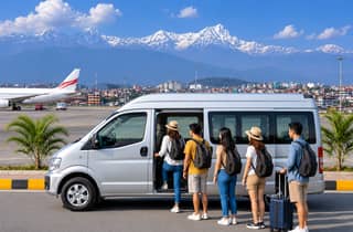 Abholung und Rücktransfer vom internationalen Flughafen Tribhuvan