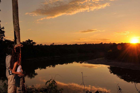 Depuis Puerto Maldonado || Tour en bateau de 3 heures au coucher du soleil ||