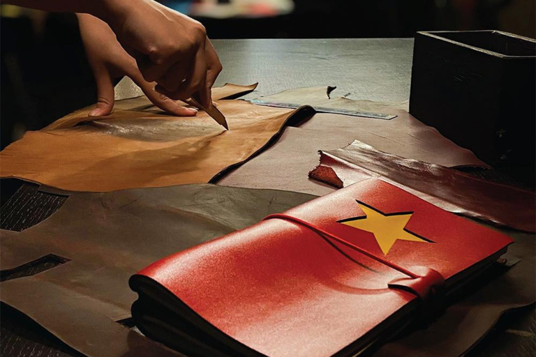 Hanoi: Leather Notebook Making Workshop Craft Your Journal Size 13x21cm