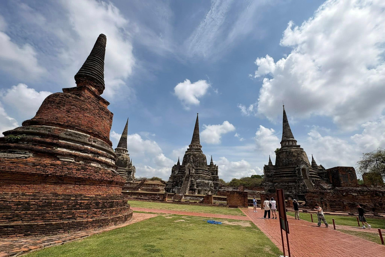 Vanuit Bangkok: Ayutthaya Werelderfgoed &amp; Zonsondergangboot PrivéVanuit Bangkok: Ayutthaya Werelderfgoed &amp; Privéboot bij zonsondergang