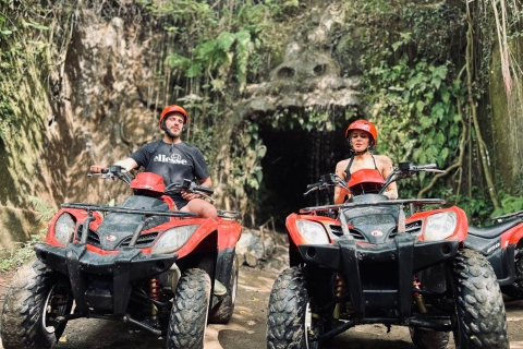 Ubud: Gorilla Face Quad Bike, Jungle Swing, Waterfall & Meal Tandem Ride with Meeting Point (No Pickup and Dropoff)