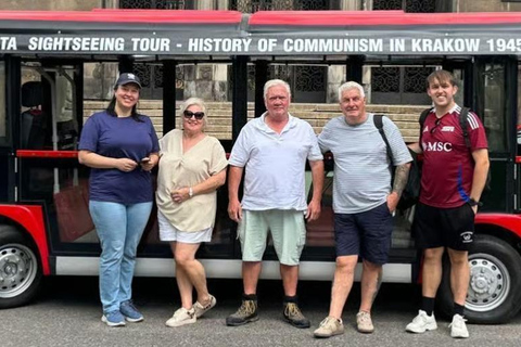 Krakow: Communist History Experience Tour Electric Golf Cart Shared Nowa Huta Tour by Golf Cart (Audio Guide)
