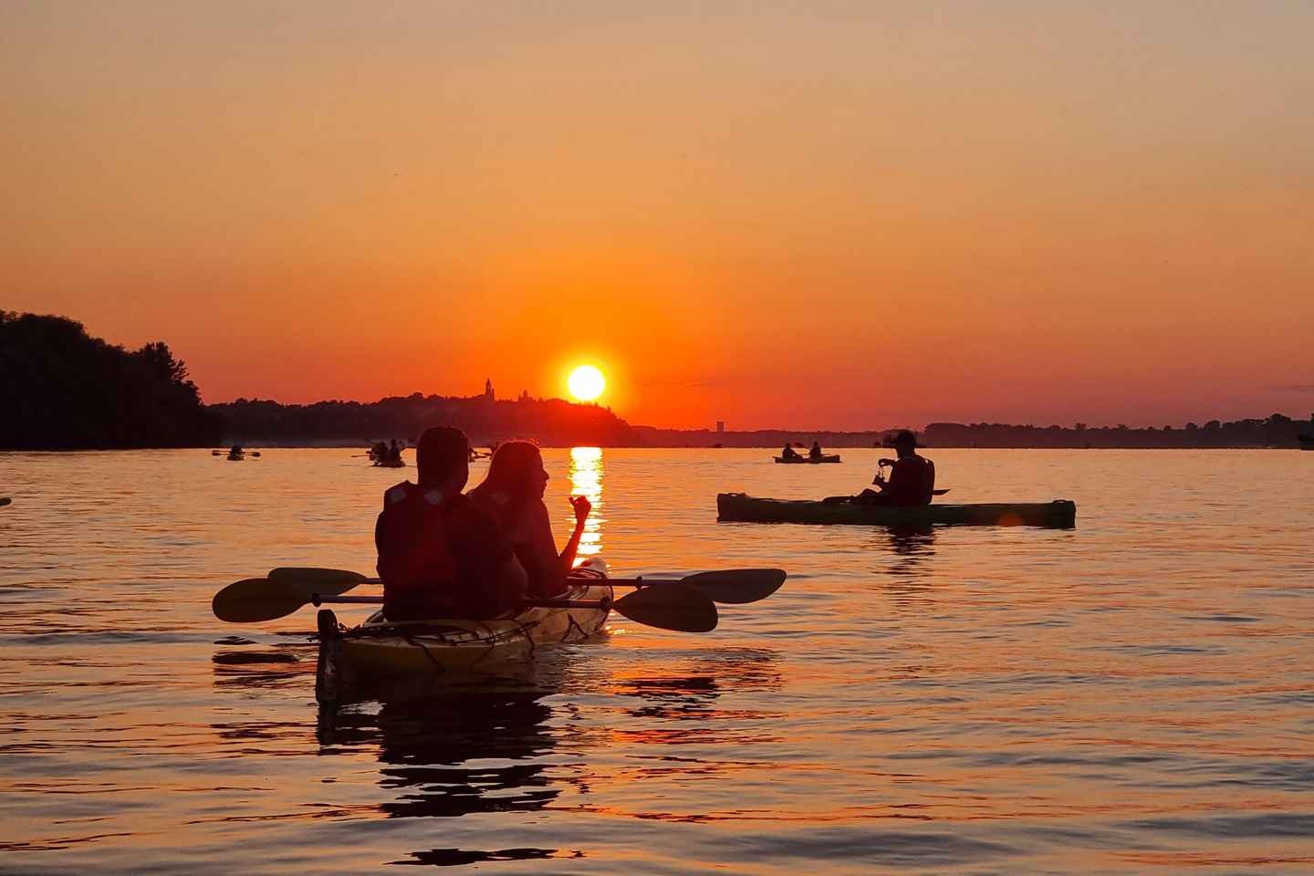 Belgrado: tour in kayak al tramonto su Danubio e Sava