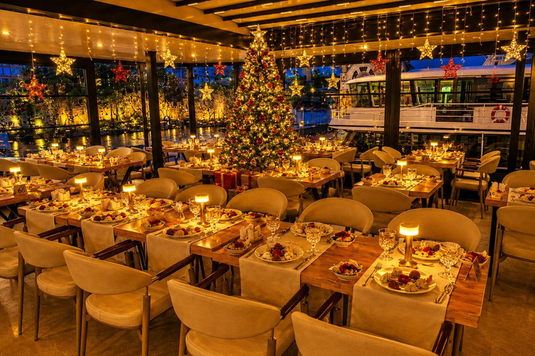 Istanbul: New Year's Eve Bosphorus Cruise w/ Dinner Option VIP Dinner Menu, Alcoholic Drinks, and Hotel Transfer