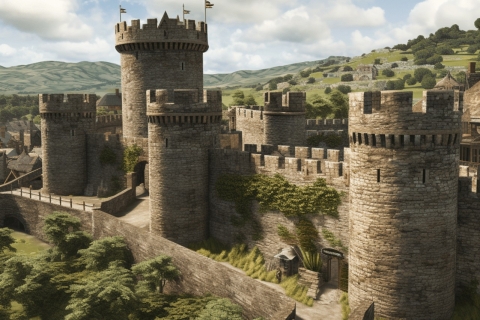De middeleeuwse muren van Conwy: Een historische wandeling