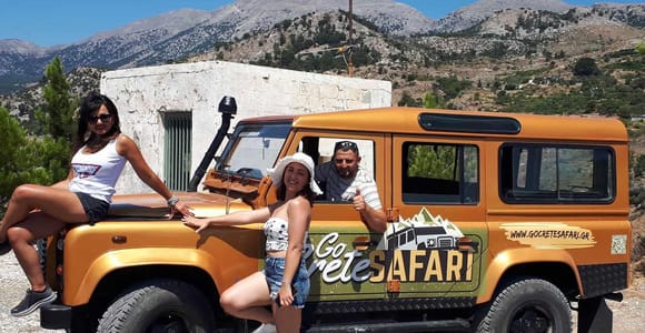South Crete: Sarakinas Gorge Hike, Swim & Jeep Safari