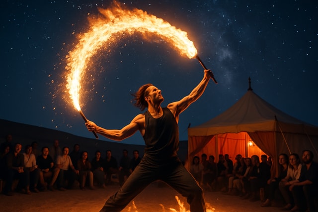 Marrakech: Agafay Desert Sunnet diner met show