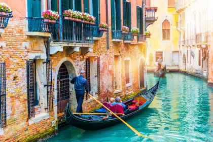 Venedig: Gondel treffen und teilen mit App-Kommentar