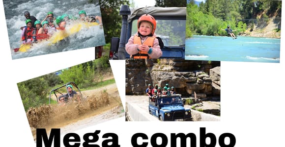 Antalya: Rafting, Jeep- & Buggy-Safari, Zipline, Lunch mit Canyon-Besuch