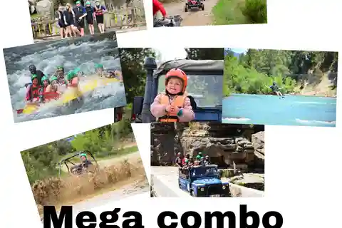 Antalya: Rafting, jeep- og buggysafari, zipline, frokost med besøg i kløften