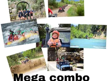 Antalya : Rafting, Jeep & Buggy Safari, Zipline, Déjeuner avec visite du canyon