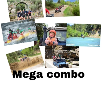 Antalya:Rafting,Jeep&Buggy Safari,Zipline,Lunch wCanyonVisit