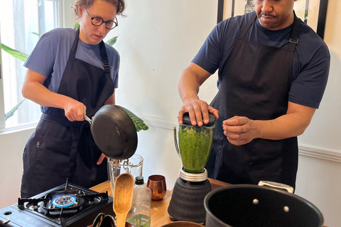 Mexico City: Salsa and Tortilla-Making Class with Drinks Rooftop artist's studio class