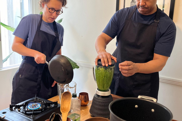 Mexico City: Salsa and Tortilla-Making Class with Drinks Rooftop artist's studio class