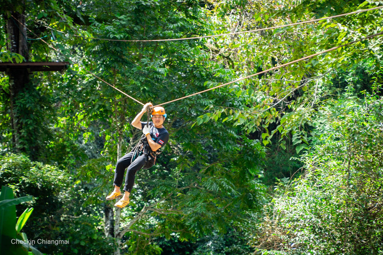 Sky Hawk Zipline Adventure in Chiang Mai Pack A: Zipline short course (with Transfer)