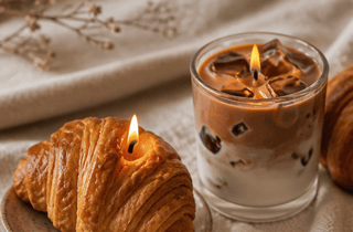 Kerzen-Workshop in Mailand: Kaffee- & Brioche-Edition