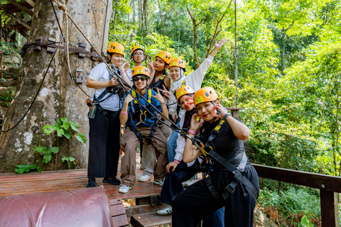 Phuket: Flying Hanuman Zipline Adventure SD4: Epic Adventure with Elephant Jungle