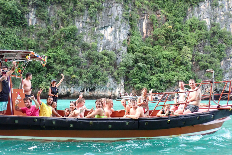 Koh Phi Phi : tour en bateau des pirates avec plongée en apnée et kayak