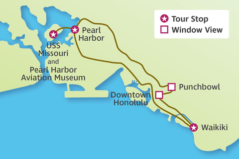 Oahu: Pearl Harbor, USS Arizona Memorial & Honolulu Tour Half-Day Pearl Harbor & USS Arizona Memorial Tour