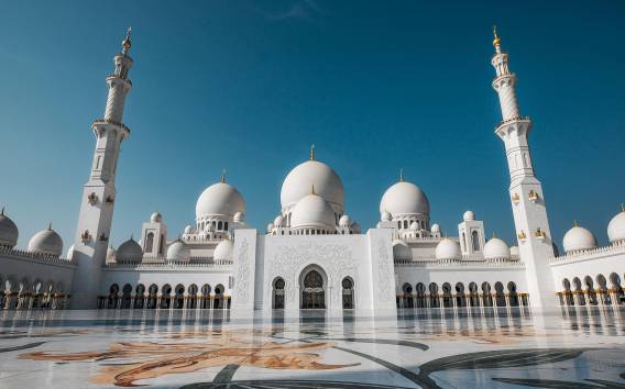 Von Dubai aus: Abu Dhabi Sheikh Zayed Grand Mosque Tour