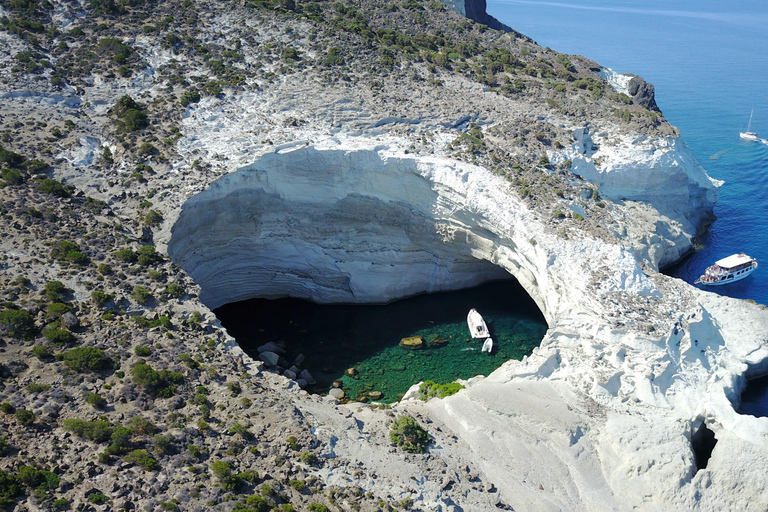 Milos: Half-Day Speedboat Cruise to Kleftiko with Snorkeling Shared Half-Day Speedboat Cruise with Snorkelling