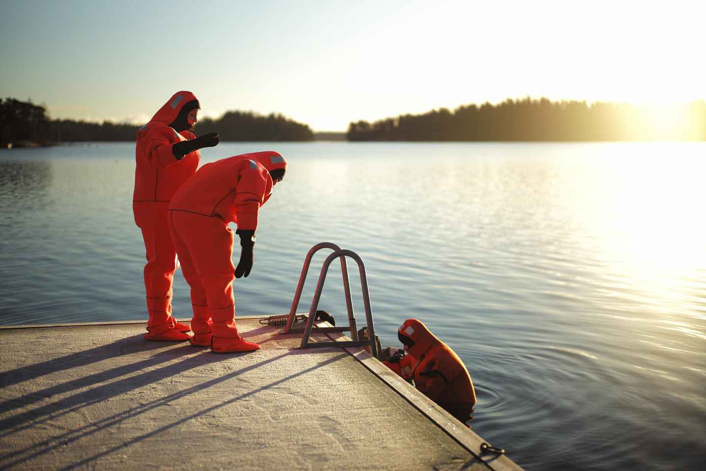 Helsinki: Floating Experience in a Survival Suit