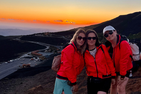 COUCHER DE SOLEIL À ETNA : VISITE GUIDÉE D'ETNA AVEC PRISE EN CHARGE DEPUIS CATANE