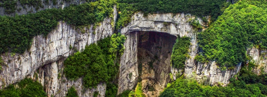 Chongqing : Excursion d'une journée à Wulong (GeoPark+Fairy Mt)voiture incluse