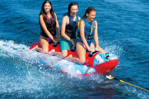 Hurghada: Sporty wodne, łódź bananowa i nurkowanie z rurkąBanan, przejażdżka sofą, nurkowanie z rurką i obserwacja delfinów