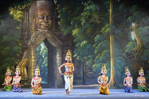 Siem Reap: Apsara Theatre Show Private Round-trip Transfers Apsara Theatre Private Roundtrip Transfer By AC Car/Van
