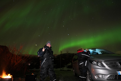 De Tromsø: Excursão à aurora boreal com bebidas quentes e fotos