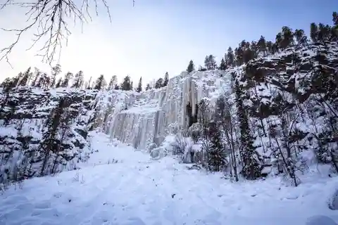Rovaniemi : Chutes d'eau gelées Korouoma