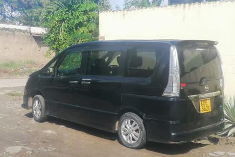 From Mombasa Airport: Diani transfer in a minivan (5 pax)