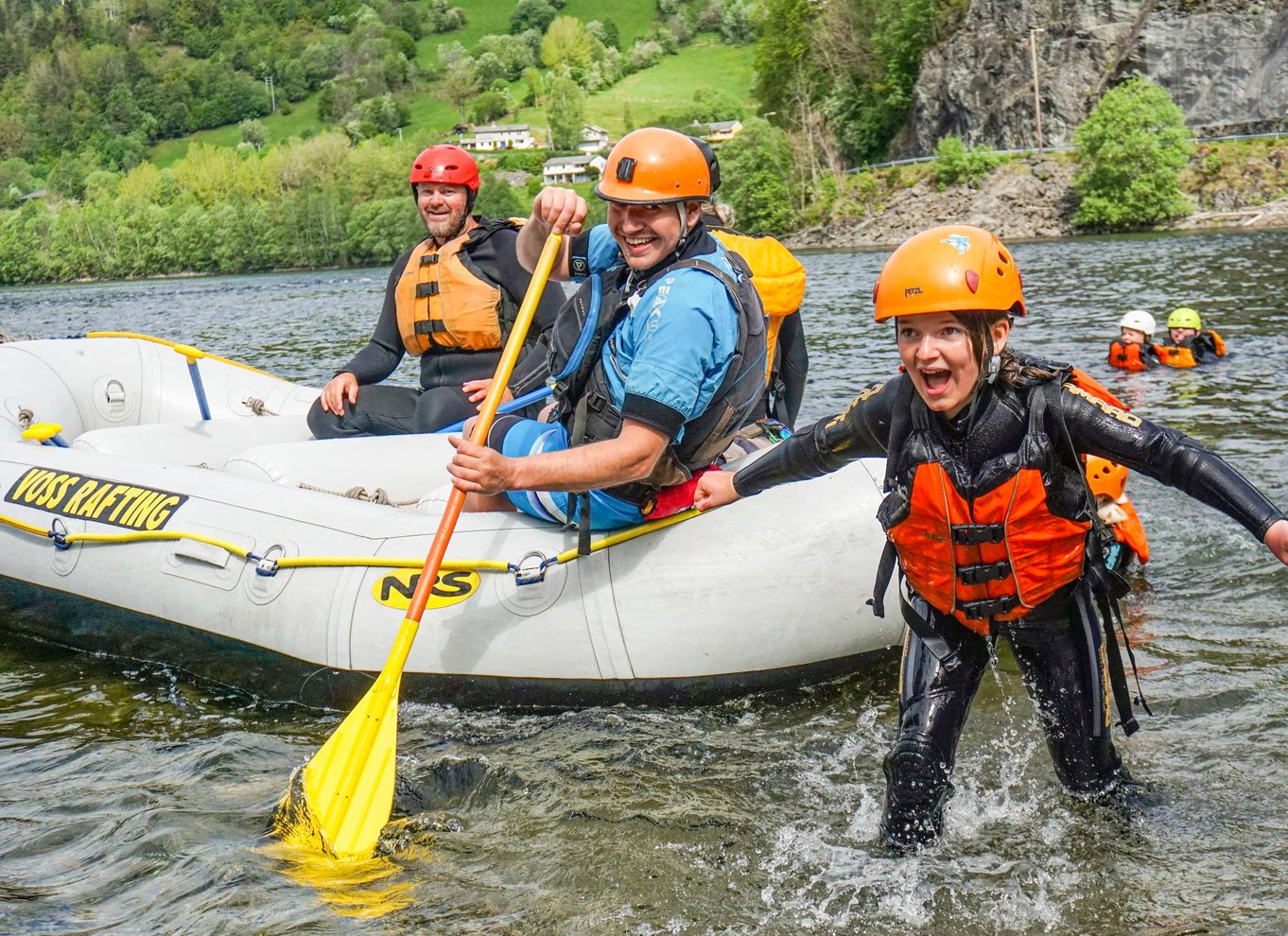 Voss: Familierafting på Vosso-floden
